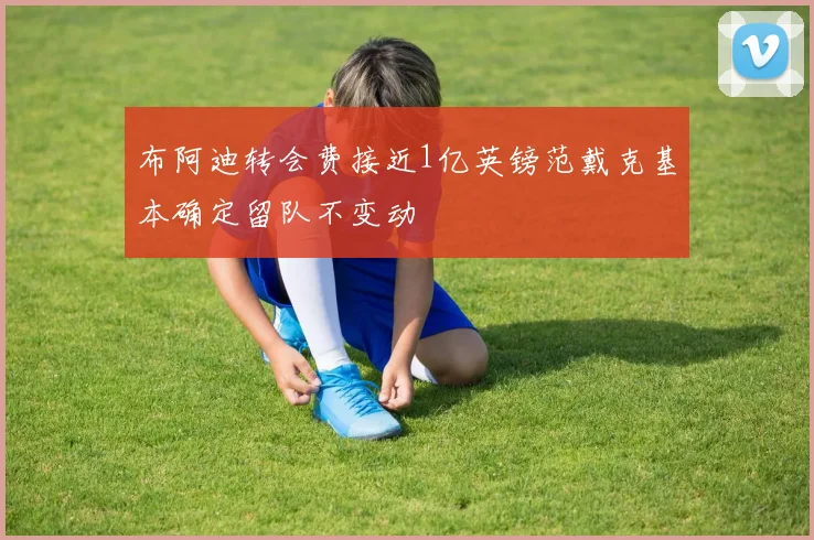 布阿迪转会费接近1亿英镑范戴克基本确定留队不变动